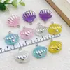 Accesorios de Resina Coloridos Electrochapados con Conchas de Perla para Pulseras, Collares, Aretes, Llaveros, Colgantes y Dijes DIY