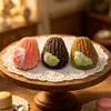 Bolo de Sobremesa Francês Comida em Miniatura Brinquedo Decoração de Cena de Padaria Enfeites Modelo Acessórios DIY Chaveiro