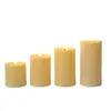 Velas LED Electrónicas con Control Remoto, Temporizador, Forma de Bala, Regulables, para Decoración Transfronteriza, Restaurantes, Lugares de Conciertos e Iluminación