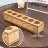 Caja Organizadora de Bambú con 6 Compartimentos para Aceites Esenciales, Exhibidor para Aceites Esenciales, Adecuada para Almacenar y Organizar Botellas de 15 ml Doterra