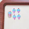 Verano Lindos Estéreo Helado Dibujos Animados Accesorios para Uñas Cono Uñas Portátiles Accesorios para Uñas Diamantes de Resina