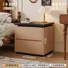 Mesita de noche Modelo Nuevo 2026 para Dormitorio del Hogar, Pequeña Estilo Mediados de Siglo, Lujo Ligero, Gabinete de Almacenamiento de Gama Alta