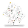 55 Cartões Pequenos de Ilustração de Poesia Antiga Cartões de Aprendizagem para Recitação de Cenas Estudantis Papelaria Criativa para Aprendizagem Infantil