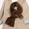 Lenço de Xale Outono e Inverno Dongdaemun Cachecol Feminino Coreano Versátil Lã Espessa Mesclada Cashmere Macio Cachecol Dupla Face de Duplo Uso