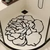 Alfombra de Baño de Seda con Agujeros Estilo Chanel, Drenaje de Agua, Antideslizante para Ducha, Venta al por Mayor