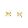 Brincos de pino de arco retrô requintados, brincos femininos leves, luxuosos, de design sofisticado, uso diário, joias elegantes para orelha