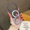 Aplicável ao Apple 18Promax Vinho Tinto Transparente com Suporte Magnético Capa para Celular iPhone17 Acrílico Anti-queda 16 Proteger