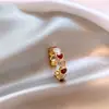 Lujo Ligero y Anillo Ajustable de Corazón Rojo Ankora de Alta Gama para Mujer, Anillo de la Fortuna, Joyería de Mano Novedosa de Nicho