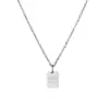 Corrente para Clavícula Good Luck Girl Pingente com Letra Inglesa Goodluck Design de Nicho Colar Elementos Geométricos Femininos