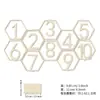 Señales de Número de Mesa de Madera Transfronterizas 1-40 Hexagonales Huecas Posavasos Numéricos Bar Cafetería Boda Números Señales de Madera