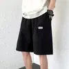 Shorts de Trabajo para Hombre Verano Tendencia Marca Holgados Casual Pantalones de Cinco Puntos Seda de Hielo Transpirables Jóvenes Secado Rápido Pantalones Deportivos