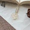 Colar com Pingente de Cabeça de Gato Pedra Olho de Gato Corda Trançada, Corrente Multicolorida Fofa para Clavícula de Gato, Acessórios Simples para Meninas, Atacado