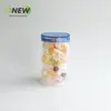 Frasco Redondo de 500ml Frasco Espiral para Alimentos Botella de Plástico PET Frasco de Plástico Flor de Galleta Taza de Té Frasco para Snacks de Frutos Secos Frasco de Empaque