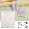 Pegatinas estéreo de mariposa y rosa para decoración de uñas, joyería de mariposa, hermosas pegatinas de manicura antiguas de estilo chino a prueba de agua.