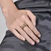 2026 Europeo y Americano Amazon Estilo Minimalista Acero de Titanio Malla Tejida Giratorio Alivio del Estrés Único Nicho Unisex Anillo Fuente de Suministro