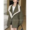 Gabardina Cruzada de Cintura Ajustada de Longitud Media 2026 Nuevo Estilo Coreano Moda Femenina Primavera y Otoño Chaqueta Casual de Moda para el Trabajo