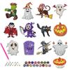Posavasos DIY de Diamantes de Halloween Transfronterizo Personalizado, Imán para Nevera de Pedrería, Adorno Colgante de Diamante Completo, Decoración de Pared