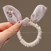 Gomita Plisada con Lazo para Niña, Banda Elástica para Moño de Niña, Cuerda para el Cabello que No Daña el Cabello, Goma para el Cabello Infantil, Accesorio para el Cabello