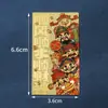 Pegatinas Doradas de Papel de Aluminio para Teléfono de Tesoro de Año Nuevo, Láminas Doradas, Tarjetas de Año Nuevo, Amuletos de Regalo de los Cinco Dioses de la Riqueza, Pegatinas Protectoras