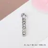 Acessórios de Pingente de Letra com Strass Cruzado Europeu e Americano Moda Elegante Versátil Pingente de Liga Material para Acessórios de Joias DIY