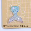 Hielo Transparente Lentejuela Cola de Pez Dibujos Animados Lindo Hecho a Mano DIY Accesorios para Joyería Pegamento de Crema Resina Accesorios Pequeños Material para Pasador de Pelo