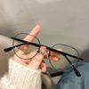 Lentes para Miopía Estilo Coreano para Estudiantes para Mujer Ópticos Luz Anti-azul Popular en Internet Alto Valor Rostro Redondo Plano Pequeño