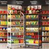 Supermercado Pequeno Rack de Promoção de Alimentos Brinquedo Prateleira de Lanches Expositor de Bebidas Loja de Conveniência Caixa Rack de Armazenamento Multicamadas