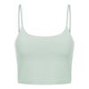 Novo Cinto Fino Sexy Top de Yoga com Costas Bonitas Meio Umbigo Alça Fina Roupa de Yoga com Bojo Colete de Yoga para Mulheres