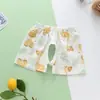 Pantalones de Algodón Puro Finos de Verano con Abertura Inferior para Niños y Niñas, Shorts para Bebé Niña, Ropa de Verano, Pantalones de Cinco Puntos Sin Costuras para Bebés