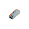 Terminal de fiação para luminária, conector de fio, terminal de conexão rápida universal para fios rígidos e macios, 2 entradas / 2 saídas, 3 entradas / 3 saídas