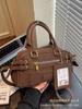 Bolsa feminina texturizada de alta qualidade, modelo retrô versátil 2025, ideal para o ombro, uso diário ou como bolsa transversal.