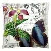 Funda de almohada de felpa corta de mariposa para el hogar transfronteriza, funda de almohada con estampado digital de gráfico de dibujos animados, cojín de almohada
