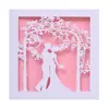 Tarjeta de Invitación de Boda Estilo Europeo para el Novio, Invitación de Boda Cortada con Láser, Tarjeta de Bendición para el Día de San Valentín, Stock Listo Transfronterizo