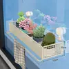 Estante con ventosa para balcón, tendedero de flores colgante, soporte para macetas de barandilla, soporte de pared para macetas, solución de almacenamiento para suculentas y plantas verdes