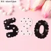 520 Decoración de Pastel de Oso de San Valentín Moderna Corazón de Confesión de Pareja Globo de Amor Velas Topper