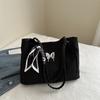 Bolsa feminina estilo coreano estilo francês borboleta bolsa de ombro casual grande capacidade bolsa de viagem para estudantes