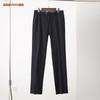 Remover Gabinete calça de terno grossa outono e inverno masculina sem passar anti-rugas folgada calça de terno masculina de meia-idade calça de trabalho VK005