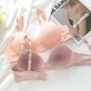 Nova roupa íntima feminina transfronteiriça, fina, sem fio, bordada, push-up, anti-flacidez, confortável, macia, sutiã de baixo preço no atacado