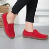 Zapatos Mocasines para Mujer de Piel de Ante Slip on Mocasines Zapatos Planos Transpirables Ligeros Zapatos Náuticos