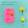 Fondant rosa crisântemo gema assar bolo molde de silicone mousse flor decoração molde gesso de aromaterapia marca