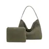 Bolso Tejido Nuevo para Mujer Otoño/Invierno 2026 Transfronterizo, Bolso Tote de Mano de Gamuza Mate, Bolso Vintage de Hombro para Axila Madre e Hijo