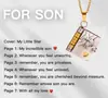 Collar de Acero de Titanio, Popular en Europa y América, Collar con Forma de Libro de Carta de Amor Grabada, Collar con Forma de Sobre de Carta de Amor Abrible, Cadena para Clavícula