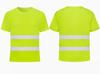 Camiseta Reflectante de Secado Rápido Verde Fluorescente Verano Decoración Sitio de Construcción Limpieza Sanitaria Ropa de Trabajo Manga Corta