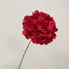 Fabricante de Flores Artificiais para Casamento Hortênsia de Cabeça Única Sem Folhas 117 Pétalas Material de Seda Pronto para Entrega