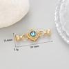 Botón de collar de perlas chapado en oro, botón de todo fósforo, cadena de suéter, hebilla de conexión, hebilla de flor de circón, accesorios hechos a mano para bricolaje, venta al por mayor