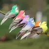 Pájaro de Espuma con Plumas Artificiales Rama de Árbol Decoraciones de Bosque Suministros de Navidad Accesorios para el Hogar Pájaro de Color Micro