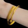 Pulsera Vietnam oro Loto Pavo Real Dorado para mujer explosiones en vivo baño de latón pulsera boutique una generación de cabello