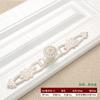 Manija Blanca Marfil Estilo Europeo Manija de Puerta de Armario Moderna Simple Manija Pequeña de Herrajes de Rosa para Cajón y Puerta de Gabinete