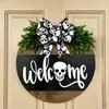 Colgante de Puerta Navideño Más Vendido en Amazon Transfronterizo Letrero de Madera Creativo para Puerta Decoraciones para Fiesta Navideña Puerta Principal