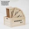 Nueva Caja de Almacenamiento Multifuncional de Madera Maciza Exhibición de Supermercado Caja de Marco de Madera Paulownia Retro Hueca Decorativa Cesta de Madera Vela Excelente